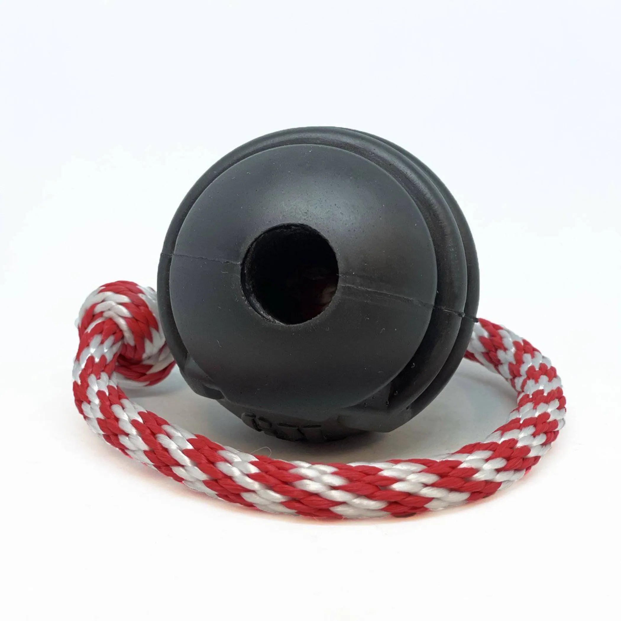USA-K9 Magnum Black Stars and Stripes Ultra-Durable Rubber Chew Toy, Reward Toy, Tug Toy, and Retrieving Toy