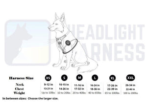 Headlight Harness, Dog Harness with Built In LED Light