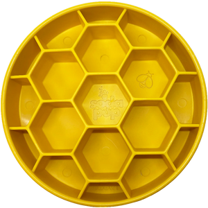 Honeycomb Design eBowl Enrichment Slow Feeder Bowl for Dogs