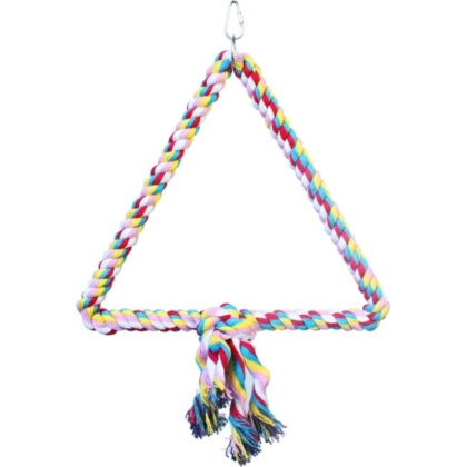 AE Cage Company Happy Beaks Triangle Cotton Rope Swing for Birds - 1 count