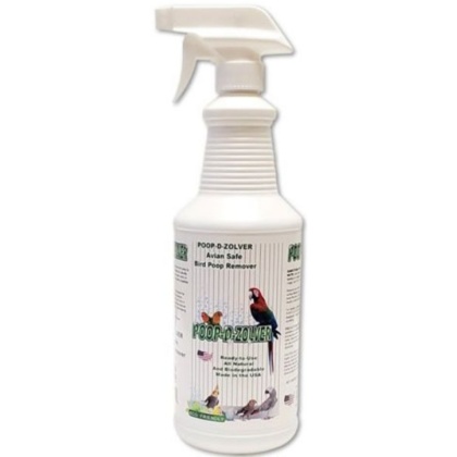 AE Cage Company Poop D Zolver Bird Poop Remover Lime Coconut Scent - 32 oz Sprayer
