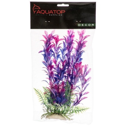 Aquatop Hygro Aquarium Plant - Pink & Purple - 9