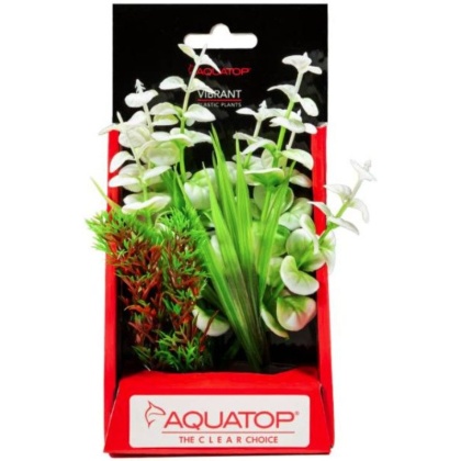 Aquatop Vibrant Wild Aquarium Plant White - 6