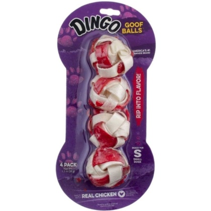 Dingo Goof Balls Chicken & Rawhide Chew - Small - 1\