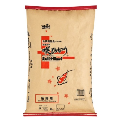 Hikari Saki-Hikari Color Enhancing Koi Food Large Pellets - 33 lbs
