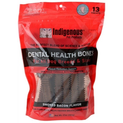 Indigenous Dental Health Bones - Smoked Bacon Flavor - 13 Count