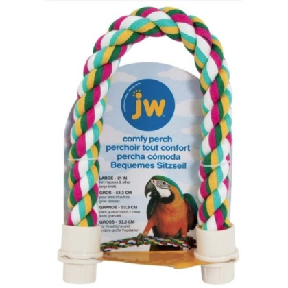 JW Pet Flexible Multi-Color Comfy Rope Perch 21in. - Large 1 count