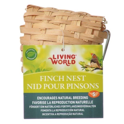 Living World Bamboo Finch Nest - Small (3-7/8in. Long x 3-7/8in. Wide)