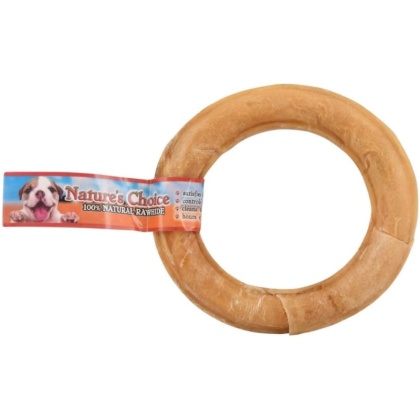 Loving Pets Nature\'s Choice Pressed Rawhide Donut - Large - (6\