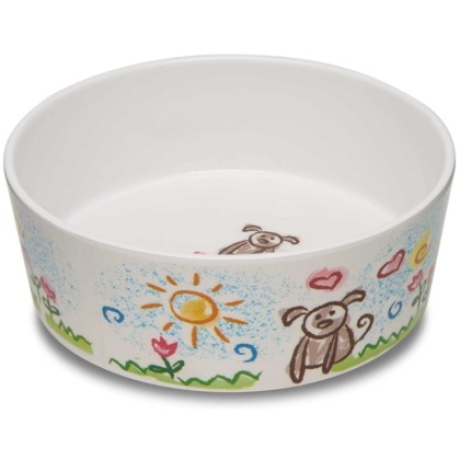 Loving Pets Dolce Moderno Bowl Puppy Forever Design - Small - 1 count
