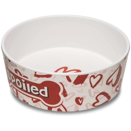 Loving Pets Dolce Moderno Bowl Spoiled Red Heart Design - Small - 1 count