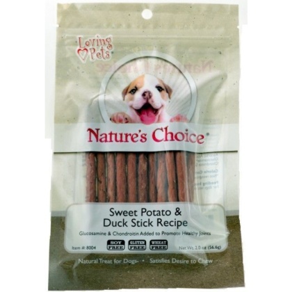 Loving Pets Nature\'s Choice Sweet Potato & Duck Meat Sticks - 2 oz