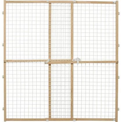 MidWest Wire Mesh Wood Presuure Mount Pet Safety Gate - 44\