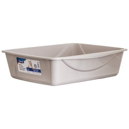 Petmate Litter Pan - Gray - Large (18.5in.L x 15.3in.W x 5.3in.H)