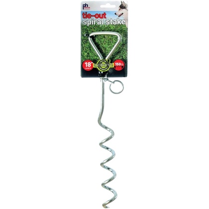 Prevue Pet Products 18 Inch Spiral Tie-Out Stake Heavy Duty