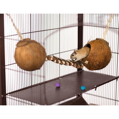Prevue Pet Products Double Coconut with Ladder - 62818