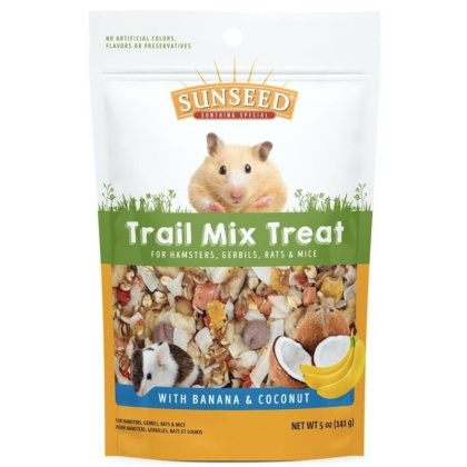 Sunseed Trail Mix Treat with Banana and Coconut for Hamster and Rats - 5 oz