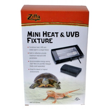 Zilla Mini Heat & UVB Fixture - 1 Pack - (9-1/4