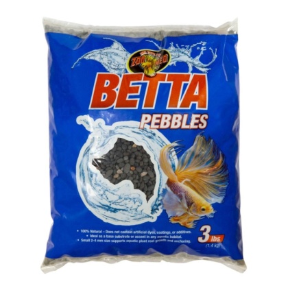 Zoo Med Natural Betta Pebbles Aquarium Substrate - 3 lbs