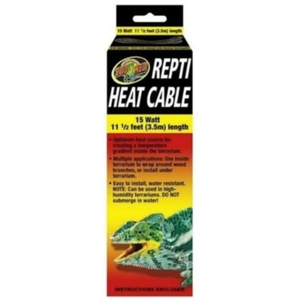Zoo Med Repti Heat Cable - 15 watt (11.5\'L)