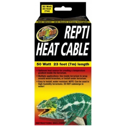Zoo Med Repti Heat Cable - 50 watt (23\'L)