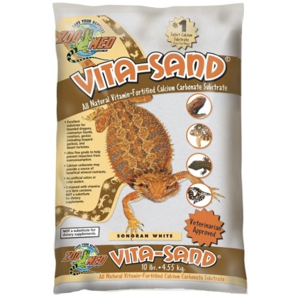 Zoo Med All Natural Vita-Sand - Sonoran White - 3 x 10 lb Bags (30 lbs Total)