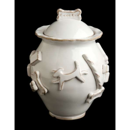 French White - Dog Treat Jar - Jar