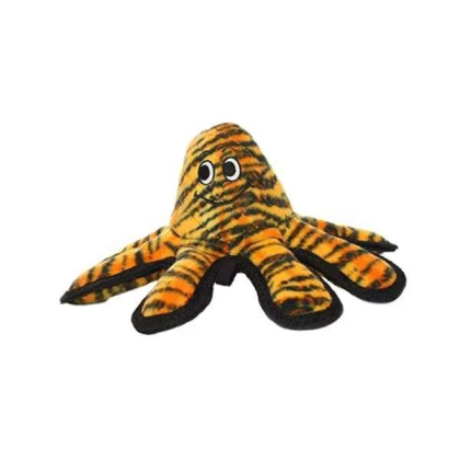 Orange & Black - Tuffy Mega Octopus Tiger - Mega Small