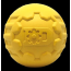 Yellow - ID Ball - Ultra-Durable Rubber Chew Ball - Large