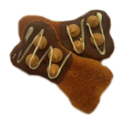 Peanut Butter Chip Bones Dog Treats - 6 treats