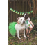 Green - Green Christmas Dog Tutu Skirt (XS) - XS