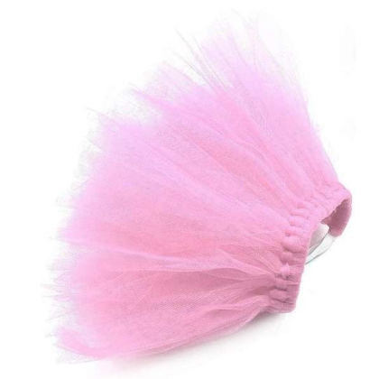 Light Pink - Light Pink Dog Tutu Skirt (Large) - Large