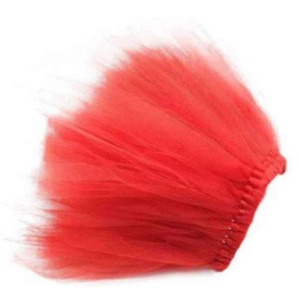 Red - Red Christmas Dog Tutu Skirt (XS) - XS