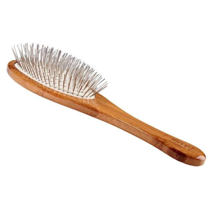 Dark Bamboo - Bass Brushes- Style & Detangle Pet Brush - Large