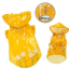 Yellow - Polka Dots & Daisies Raincoat with Cotton Lining - XS