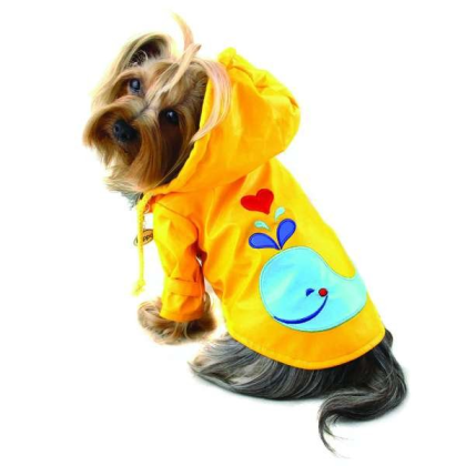 Splashing Whale Raincoat with Cotton Lining - XS