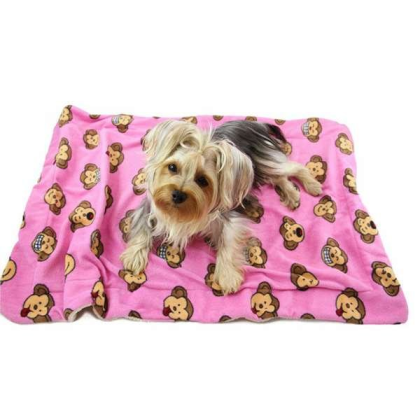 Pink - Silly Monkey Ultra-Plush Blanket - 30\