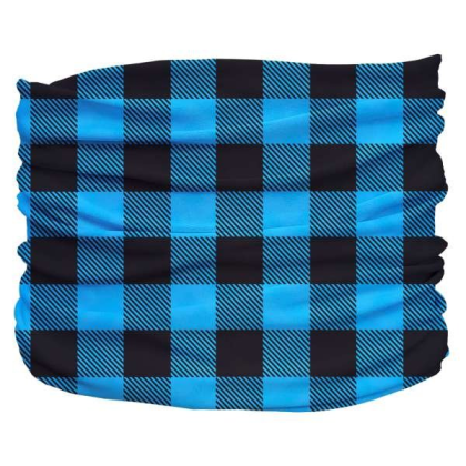 Blue - Buffalo Plaid Pup Scruff - Teeny