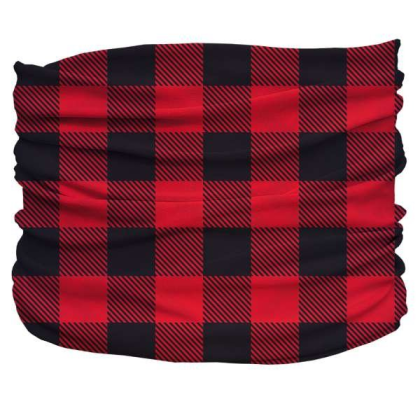 Red,Black - Buffalo Plaid Pup Scruff - XL