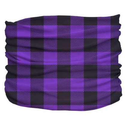 Purple,Black - Buffalo Plaid Pup Scruff - 2XL