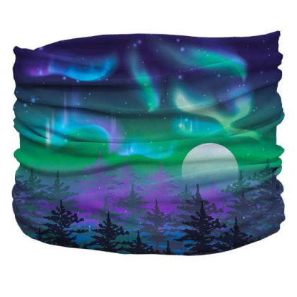 Blue,Green,Purple - Northern Lights Pup Scruff - 2XL