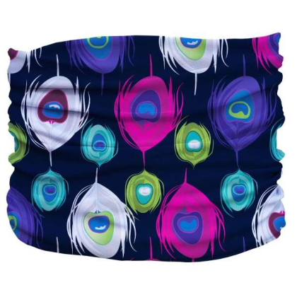 Multi - Peacock Splash Pup Scruff - 3XL