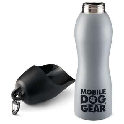 Gray - Mobile Dog Gear 25 Oz Water Bottle