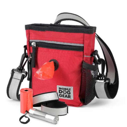 Red - Mobile Dog Gear Day/Night 6 Piece Walking Bag