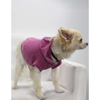 Magenta - Doggy Hoodie French Terry - Large