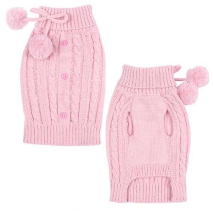 Pink - ES Cable Sweater - Small