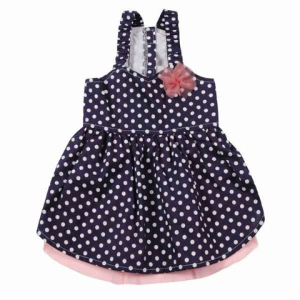 Blue - ESC Blue Polka Dot Dress  - Medium