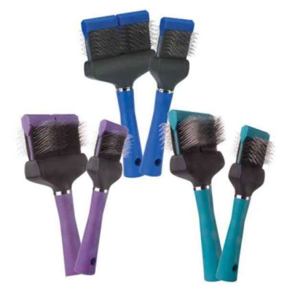 Purple - MGT Slicker Brush Double Flex Soft  - Double