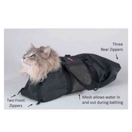 Black - Top Performance Cat Grooming Bag - 18x9.5In