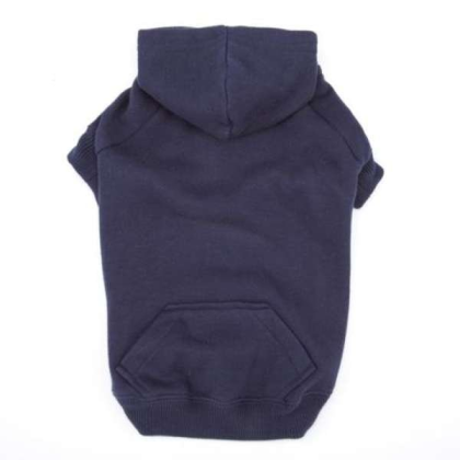 Blue - Casual Canine Basic Hoodie  - Xsmall